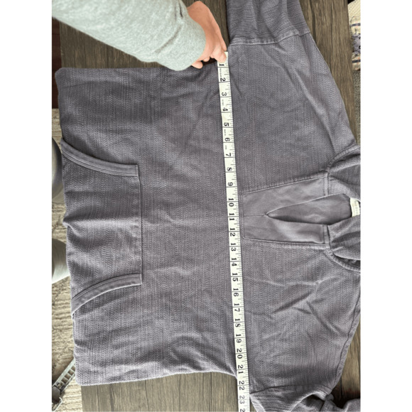 Mododoc Los Angeles Gray Pop Over Tunic Top Jersey Knit Size S Oversized Relaxed - Picture 9 of 9